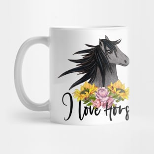 I Love Horses Mug